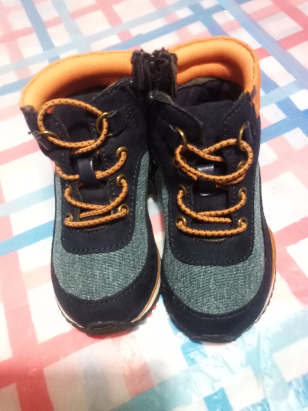 Old Navy Navy and Orange Kids Sneakers